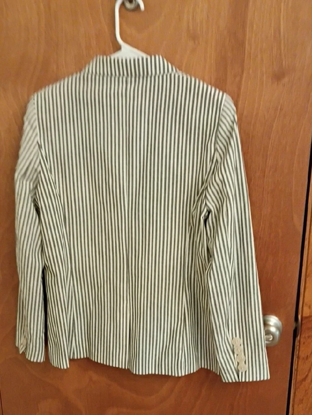 Evereve Black and White Striped Blazer